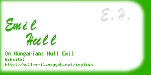 emil hull business card